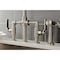 Kingston Brass KS2338KL Industrial Style Bridge Kitchen Faucet with Brass Sprayer, Brushed Nickel KS2338KL - alternate 6